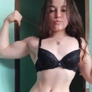 Teen muscle girl Fitness girl Samara